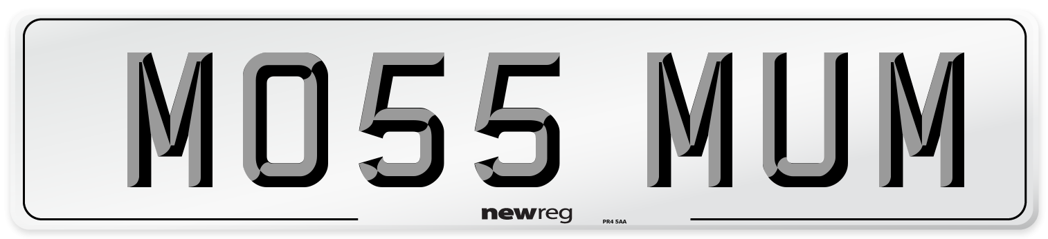 MO55 MUM Number Plate from New Reg